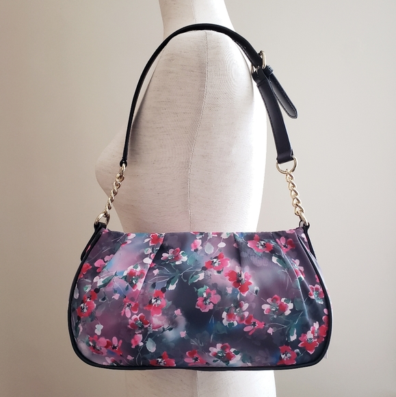Calvin Klein Floral Nylon Demi Shoulder Bag - Picture 2 of 4